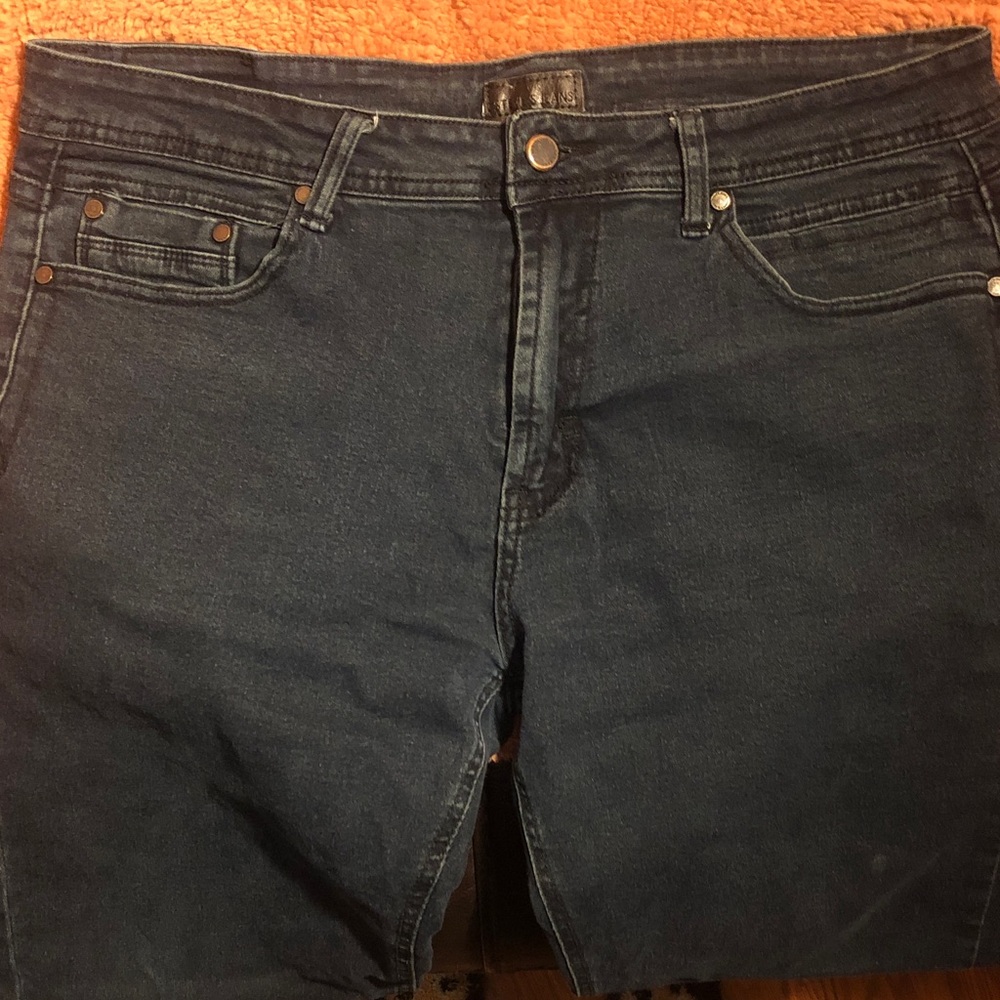Steve’s Jeans Classic Dark Wash Denim Jeans - Navy Blue 34x32